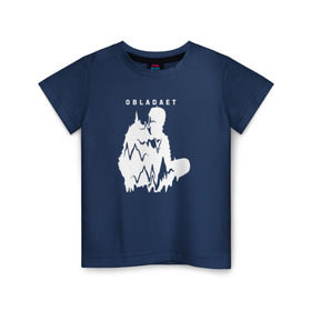 Детская футболка хлопок с принтом OBLADAET , 100% хлопок | круглый вырез горловины, полуприлегающий силуэт, длина до линии бедер | Тематика изображения на принте: 