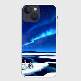 Чехол для iPhone 13 mini с принтом Мальчик и Хаски ,  |  | art | impressionism | night | painting | planets | sky | stars | style | van gogh | waves | ван гог | вихрь | волны | живопись | звезды | импрессионизм | искусство | краски | небо | ночь | рисунок | стиль