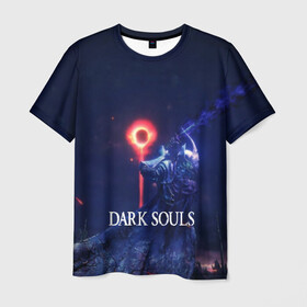Мужская футболка 3D с принтом DARK SOULS , 100% полиэфир | прямой крой, круглый вырез горловины, длина до линии бедер | art | artwork | crown | dark soul | dark souls iii | death | digital art | embers | fanatsy | fire | flames | game | mask | skeletons | воин | минимализм | рыцарь | тёмные души