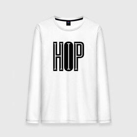 Мужской лонгслив хлопок с принтом HIP-HOP , 100% хлопок |  | Тематика изображения на принте: hip hop | logo | music | rap | лого | музыка | реп | хип хоп