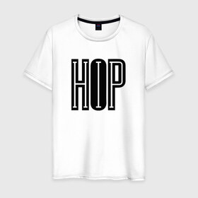 Мужская футболка хлопок с принтом HIP-HOP , 100% хлопок | прямой крой, круглый вырез горловины, длина до линии бедер, слегка спущенное плечо. | Тематика изображения на принте: hip hop | logo | music | rap | лого | музыка | реп | хип хоп