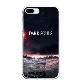 Чехол для iPhone 7Plus/8 Plus матовый с принтом DARK SOULS , Силикон | Область печати: задняя сторона чехла, без боковых панелей | art | artwork | crown | dark soul | dark souls iii | death | digital art | embers | fanatsy | fire | flames | game | mask | skeletons | воин | минимализм | рыцарь | тёмные души