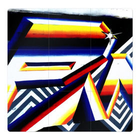 Магнитный плакат 3Х3 с принтом Пантон , Полимерный материал с магнитным слоем | 9 деталей размером 9*9 см | felipe pantone | grafiti | paint | street art | urban | город | граффити | искусство | кирпичи | краски | рисунки | стена | улицы | уличное искусство
