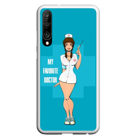 Чехол для Honor P30 с принтом Sexy nurse , Силикон | Область печати: задняя сторона чехла, без боковых панелей | Тематика изображения на принте: beautiful | brunette | eyes | figure | girl | green | holding | holiday | legs | long | medical | medicine | nurse | perfect | short | straight | worker | брюнетка | глаза | девушка | держит | длинные | зелёные | идеальная | короткий | красивая | медицина