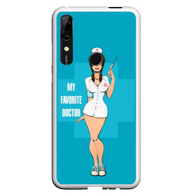 Чехол для Honor P Smart Z с принтом Sexy nurse , Силикон | Область печати: задняя сторона чехла, без боковых панелей | beautiful | brunette | eyes | figure | girl | green | holding | holiday | legs | long | medical | medicine | nurse | perfect | short | straight | worker | брюнетка | глаза | девушка | держит | длинные | зелёные | идеальная | короткий | красивая | медицина