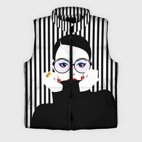 Мужской жилет утепленный 3D с принтом Fashion girl ,  |  | art | beautiful | black | black and white | bright | d | fashion | girl | gold | graphic | pop art | ring | round | woman | young | брюнетка | девушка | женщина | золото | искусство | кольцо | красивая | макияж | маникюр | мода | молодая | очки 