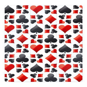 Магнитный плакат 3Х3 с принтом МАСТИ КАРТ , Полимерный материал с магнитным слоем | 9 деталей размером 9*9 см | game | игральные карты | игры | карты | колода | масти | пасьянс | покер | текстура