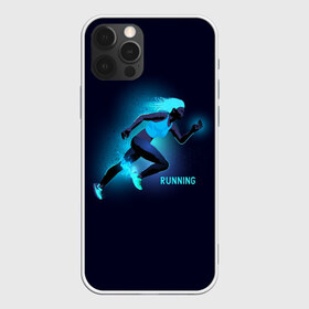 Чехол для iPhone 12 Pro Max с принтом RUNNING NEON , Силикон |  | Тематика изображения на принте: girl | neon | running | sport | бег | девушка | неон | неоновый | спорт