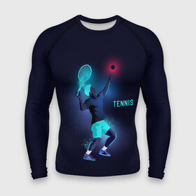 Мужской рашгард 3D с принтом TENNIS NEON ,  |  | neon | sport | tennis | неон | неоновый | спорт | спортсмен | теннис