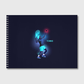 Альбом для рисования с принтом TENNIS NEON , 100% бумага
 | матовая бумага, плотность 200 мг. | Тематика изображения на принте: neon | sport | tennis | неон | неоновый | спорт | спортсмен | теннис