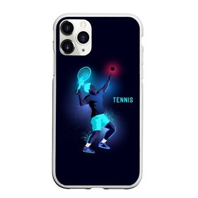 Чехол для iPhone 11 Pro матовый с принтом TENNIS NEON , Силикон |  | neon | sport | tennis | неон | неоновый | спорт | спортсмен | теннис