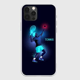 Чехол для iPhone 12 Pro с принтом TENNIS NEON  , силикон | область печати: задняя сторона чехла, без боковых панелей | neon | sport | tennis | неон | неоновый | спорт | спортсмен | теннис