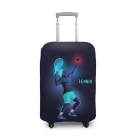 Чехол для чемодана 3D с принтом TENNIS NEON , 86% полиэфир, 14% спандекс | двустороннее нанесение принта, прорези для ручек и колес | neon | sport | tennis | неон | неоновый | спорт | спортсмен | теннис