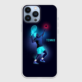 Чехол для iPhone 13 Pro Max с принтом TENNIS NEON ,  |  | neon | sport | tennis | неон | неоновый | спорт | спортсмен | теннис