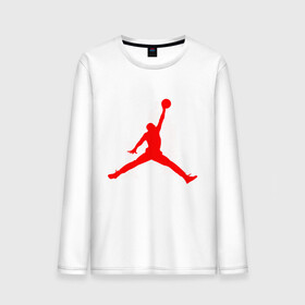 Мужской лонгслив хлопок с принтом MICHAEL JORDAN , 100% хлопок |  | 23 | bulls | chicago bulls | jordan | logo | michael jordan | paris saint germain | psg | red | sport | быки | джордан | лого | майкл джордан | псг | спорт | чигаго буллс