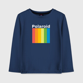 Детский лонгслив хлопок с принтом polaroid , 100% хлопок | круглый вырез горловины, полуприлегающий силуэт, длина до линии бедер | polaroid | паларойд