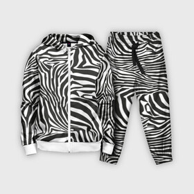 Детский костюм 3D с принтом Полосы зебры ,  |  | abstraction | african | animal | black and white | camouflage | disguise | skin | stripes | zebra | абстракция | африканская | животное | зебры | камуфляж | маскировка | полосы | черно белый