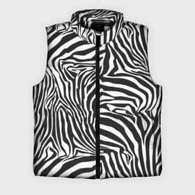 Мужской жилет утепленный 3D с принтом Полосы зебры ,  |  | abstraction | african | animal | black and white | camouflage | disguise | skin | stripes | zebra | абстракция | африканская | животное | зебры | камуфляж | маскировка | полосы | черно белый