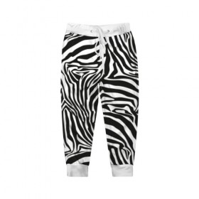 Детские брюки 3D с принтом Полосы зебры , 100% полиэстер | манжеты по низу, эластичный пояс регулируется шнурком, по бокам два кармана без застежек, внутренняя часть кармана из мелкой сетки | Тематика изображения на принте: abstraction | african | animal | black and white | camouflage | disguise | skin | stripes | zebra | абстракция | африканская | животное | зебры | камуфляж | маскировка | полосы | черно белый