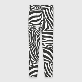 Леггинсы 3D с принтом Полосы зебры , 80% полиэстер, 20% эластан | Эластичный пояс, зауженные к низу, низкая посадка | Тематика изображения на принте: abstraction | african | animal | black and white | camouflage | disguise | skin | stripes | zebra | абстракция | африканская | животное | зебры | камуфляж | маскировка | полосы | черно белый