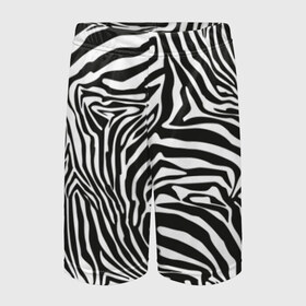 Детские спортивные шорты 3D с принтом Полосы зебры ,  100% полиэстер
 | пояс оформлен широкой мягкой резинкой, ткань тянется
 | abstraction | african | animal | black and white | camouflage | disguise | skin | stripes | zebra | абстракция | африканская | животное | зебры | камуфляж | маскировка | полосы | черно белый