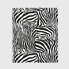 Тетрадь с принтом Полосы зебры , 100% бумага | 48 листов, плотность листов — 60 г/м2, плотность картонной обложки — 250 г/м2. Листы скреплены сбоку удобной пружинной спиралью. Уголки страниц и обложки скругленные. Цвет линий — светло-серый
 | Тематика изображения на принте: abstraction | african | animal | black and white | camouflage | disguise | skin | stripes | zebra | абстракция | африканская | животное | зебры | камуфляж | маскировка | полосы | черно белый