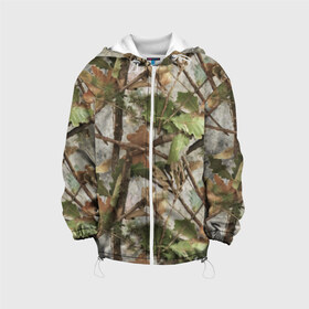 Детская куртка 3D с принтом Камуфляж , 100% полиэстер | застежка — молния, подол и капюшон оформлены резинкой с фиксаторами, по бокам — два кармана без застежек, один потайной карман на груди, плотность верхнего слоя — 90 г/м2; плотность флисового подклада — 260 г/м2 | Тематика изображения на принте: army | autumn | branches | camouflage | disguise | fishing | forest | green | khaki | leaves | nature | oak | photo | армия | ветки | дуб | зеленый | камуфляж | лес | листья | маскировка | осень | охота | природа | рыбалка | фото | хаки