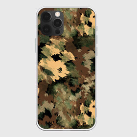 Чехол для iPhone 12 Pro Max с принтом Камуфляж , Силикон |  | abstraction | army | autumn | brown | camouflage | disguise | fishing | green | khaki | nature | spots | абстракция | армия | зеленый | камуфляж | коричневый | маскировка | осень | охота | природа | пятна | рыбалка | хаки
