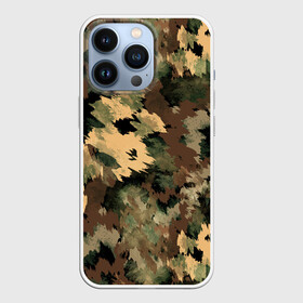 Чехол для iPhone 13 Pro с принтом Камуфляж ,  |  | abstraction | army | autumn | brown | camouflage | disguise | fishing | green | khaki | nature | spots | абстракция | армия | зеленый | камуфляж | коричневый | маскировка | осень | охота | природа | пятна | рыбалка | хаки