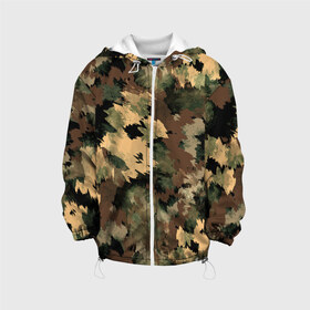 Детская куртка 3D с принтом Камуфляж , 100% полиэстер | застежка — молния, подол и капюшон оформлены резинкой с фиксаторами, по бокам — два кармана без застежек, один потайной карман на груди, плотность верхнего слоя — 90 г/м2; плотность флисового подклада — 260 г/м2 | abstraction | army | autumn | brown | camouflage | disguise | fishing | green | khaki | nature | spots | абстракция | армия | зеленый | камуфляж | коричневый | маскировка | осень | охота | природа | пятна | рыбалка | хаки