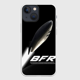 Чехол для iPhone 13 mini с принтом BFR (Big Falcon Rocket) ,  |  | bfr | big falcon rocket | elon musk | falcon 9 | falcon heavy | spacex | илон маск | космический корабль | космос | ракета