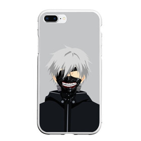 Чехол для iPhone 7Plus/8 Plus матовый с принтом Kaneki Ken , Силикон | Область печати: задняя сторона чехла, без боковых панелей | ghoul | kaneki | ken | tokyo | гуль | канеки | кен | токийский