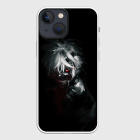 Чехол для iPhone 13 mini с принтом Kaneki Ken выглядывает из темноты ,  |  | ghoul | kaneki | ken | tokyo | гуль | канеки | кен | токийский