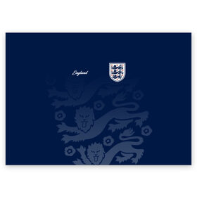 Поздравительная открытка с принтом Сборная Англии , 100% бумага | плотность бумаги 280 г/м2, матовая, на обратной стороне линовка и место для марки
 | england | англия | сборная | сборная англии | сборная англии по футболу | сборные | форма | футбол | футбольные сборные | чемпионат | чемпионат мира | чемпионат мира по футболу