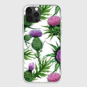 Чехол для iPhone 12 Pro Max с принтом Цветок репейника , Силикон |  | Тематика изображения на принте: акварель | мода | стиль | цветочки | цветы