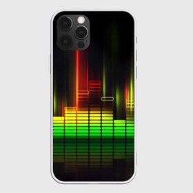 Чехол для iPhone 12 Pro Max с принтом эквалайзер , Силикон |  | music | абстракция | книга | листы | музыка | музыкальный | ноты | произведение | страница | тетрадь | эквалайзер | электро