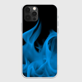 Чехол для iPhone 12 Pro Max с принтом Синий огонь , Силикон |  | Тематика изображения на принте: fire | flame | in fire | smoke | в огне | дым | огненный | огонь | текстуры