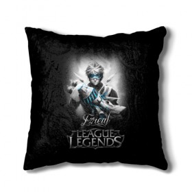 Подушка 3D с принтом League of Legends, Ezreal , наволочка – 100% полиэстер, наполнитель – холлофайбер (легкий наполнитель, не вызывает аллергию). | состоит из подушки и наволочки. Наволочка на молнии, легко снимается для стирки | ezreal | league of legends | lol | игры | киберспорт | компьютерные игры | лига легенд | эзреаль