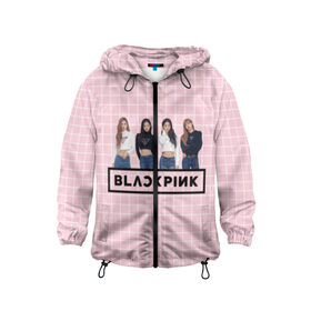 Детская ветровка 3D с принтом Black Pink 2019 , 100% полиэстер | подол и капюшон оформлены резинкой с фиксаторами, по бокам два кармана без застежек, один потайной карман на груди | Тематика изображения на принте: 2019 | black | black pink | k pop | kill | kill this love | korea | logo | music | pink | pop | блек пинк | блэк пинк | газета | девушки | кпоп | лого | музыка | надпись | розовый