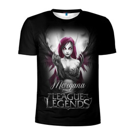 Мужская футболка 3D спортивная с принтом League of Legends, Morgana , 100% полиэстер с улучшенными характеристиками | приталенный силуэт, круглая горловина, широкие плечи, сужается к линии бедра | league of legends | lol | morgana | игры | киберспорт | компьютерные игры | лига легенд | моргана