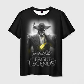 Мужская футболка 3D с принтом League of Legends,Twisted Fate , 100% полиэфир | прямой крой, круглый вырез горловины, длина до линии бедер | Тематика изображения на принте: league of legends | lol | twisted fate | игры | киберспорт | компьютерные игры | лига легенд | твистед фэйт