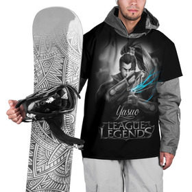 Накидка на куртку 3D с принтом League of Legends, Yasuo , 100% полиэстер |  | Тематика изображения на принте: league of legends | lol | yasuo | игры | киберспорт | компьютерные игры | лига легенд | ясуо