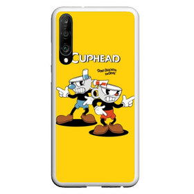 Чехол для Honor P30 с принтом Cuphead , Силикон | Область печати: задняя сторона чехла, без боковых панелей | cuphead | devil | game | mugman | дьявол | игра | капхед | магмен | цветок | чашка | чашкоголовый