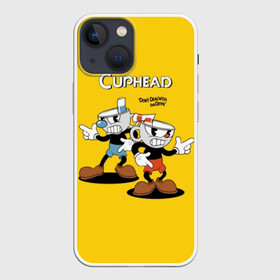 Чехол для iPhone 13 mini с принтом Cuphead ,  |  | cuphead | devil | game | mugman | дьявол | игра | капхед | магмен | цветок | чашка | чашкоголовый