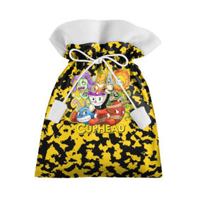Подарочный 3D мешок с принтом Cuphead , 100% полиэстер | Размер: 29*39 см | cuphead | devil | game | mugman | дьявол | игра | капхед | магмен | цветок | чашка | чашкоголовый