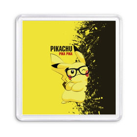 Магнит 55*55 с принтом Pikachu Pika Pika , Пластик | Размер: 65*65 мм; Размер печати: 55*55 мм | pika | pikachu | аниме | детская | детям | игры | молния | мышка | мышь | пика | пикачу | покемон | покемоны