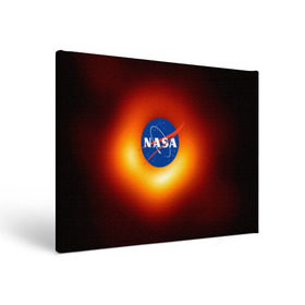 Холст прямоугольный с принтом Черная дыра NASA , 100% ПВХ |  | nasa | астрономия | горизонт событий | космос | наса | черная дыра
