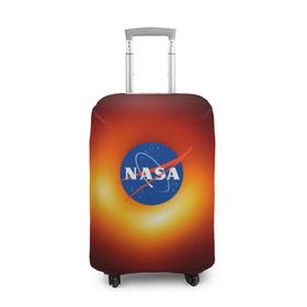 Чехол для чемодана 3D с принтом Черная дыра NASA , 86% полиэфир, 14% спандекс | двустороннее нанесение принта, прорези для ручек и колес | nasa | астрономия | горизонт событий | космос | наса | черная дыра