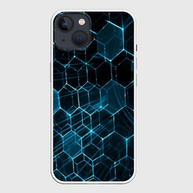 Чехол для iPhone 13 с принтом Броня ,  |  | abstraction | geometry | hexagon | techno | абстракция | броня | геометрия | краски | неон | неоновый | сетка | соты | стальная броня | текстура | шестигранники