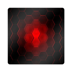 Магнит виниловый Квадрат с принтом СТАЛЬНЫЕ СОТЫ(КРАСНЫЙ) , полимерный материал с магнитным слоем | размер 9*9 см, закругленные углы | Тематика изображения на принте: abstraction | geometry | hexagon | techno | абстракция | броня | геометрия | краски | неон | неоновый | сетка | соты | стальная броня | текстура | шестигранники